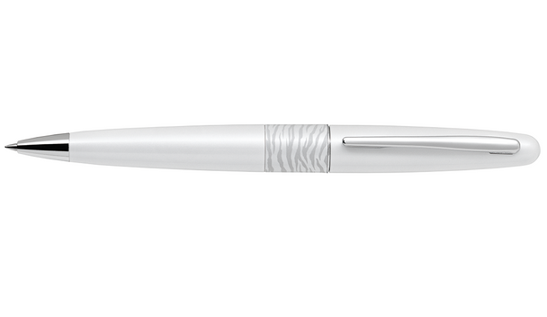 Pilot MR2 Premium Ballpoint Pen Medium White Tiger Barrel Black Ink