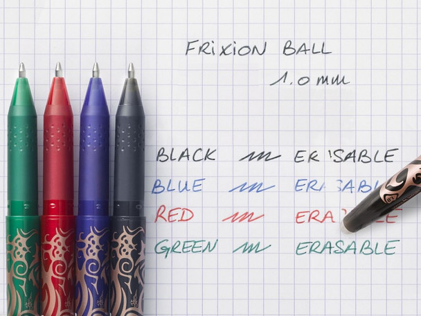 Pilot Blue FriXion Ball Erasable Rollerball Gel Pen Medium Box of 12