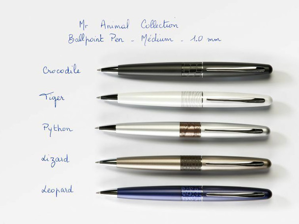 Pilot MR2 Premium Ballpoint Pen Deep Purple Leopard Barrel Medium Black Ink