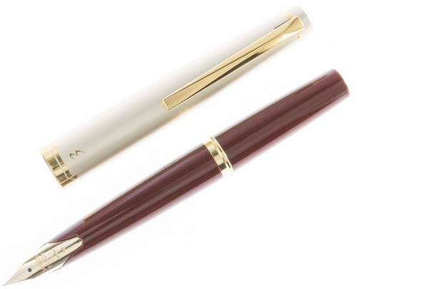 Pilot E95S Fountain Pen Deep Red 14K Gold Medium Nib