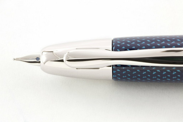 Pilot Capless Splash Fountain Pen Fine Nib Blue Barrel