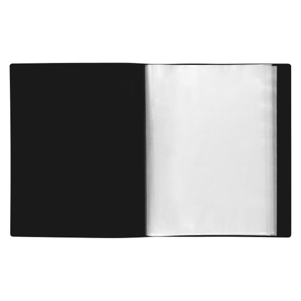 Marbig Display Book Black with Insert Cover Non Refillable 40 Page Pack of 10