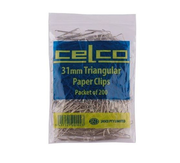 Celco 0750131 Paper Clip 31Mm Triangle Pack 200 | Its A Mega Thing