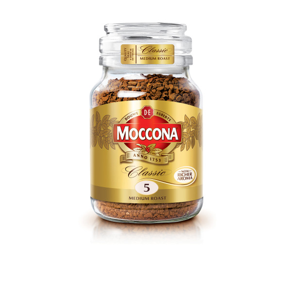 Moccona Classic Medium Roast Coffee Jar 400g Box of 6