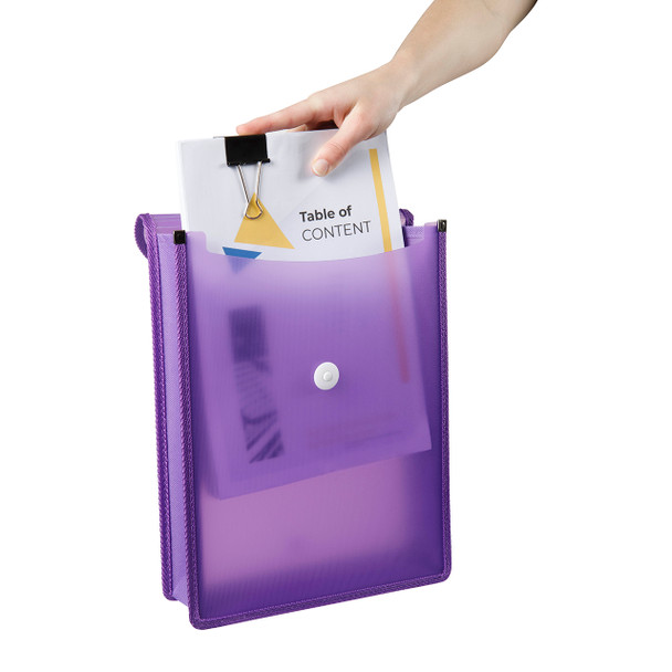 Marbig Violet A4 Top Load File Box of 20