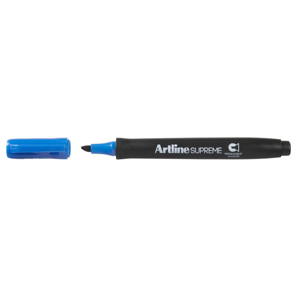 Artline Supreme Chisel Permanent Marker 1-4mm Blue 109103 Box 12 | Mega Office Supplies