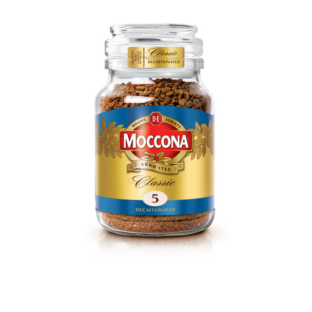 Moccona Classic Decaf Coffee Jar 100g Box of 6
