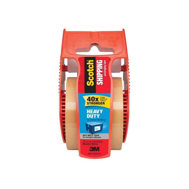 Scotch 143 Heavy Duty Packaging Tape with Dispenser 48mm x 20.3m Pack of 6
