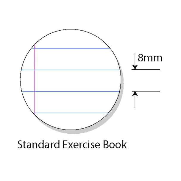 Protext NB5021 Exercise Book 225 x 175mm 64 Page 8mm Ruled with Margin Butterfly – Pack of 10