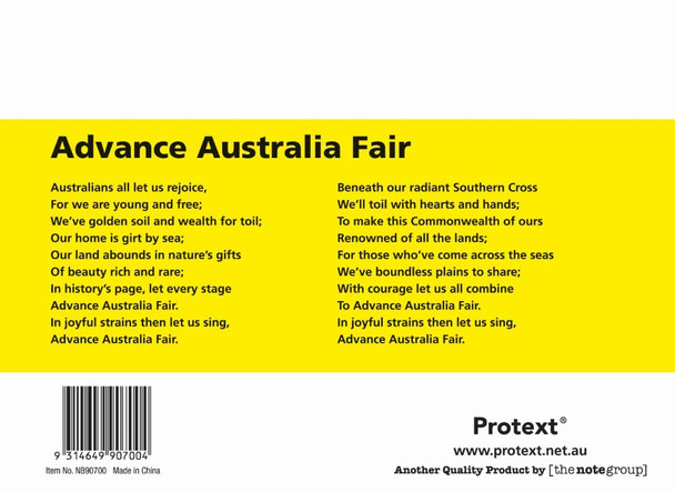 Protext Yellow Student Notebook 32 Page 10mm Double Ruled with Guide Pack of 20