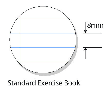 Protext Exercise Book 225 x 175mm 128 Page PP Cover Ruled Grasshopper Pack of 10