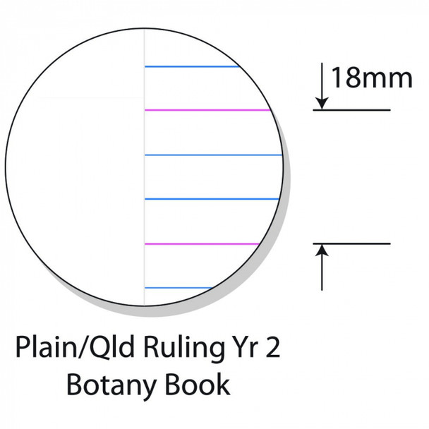 Protext Panda Exercise Book A4 48 Page Botany Plain QLD Ruled Year 2 Pack of 20