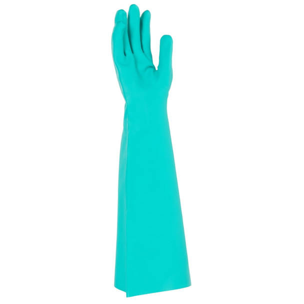 KleenGuard G80 Nitrile Chemical Resistant Gauntlets Size 8 Medium Green Box of 12 Kimberly Clark