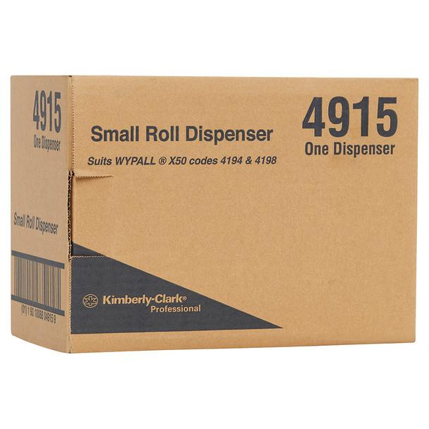 Small Roll Wiper Dispenser White Kimberly Clark