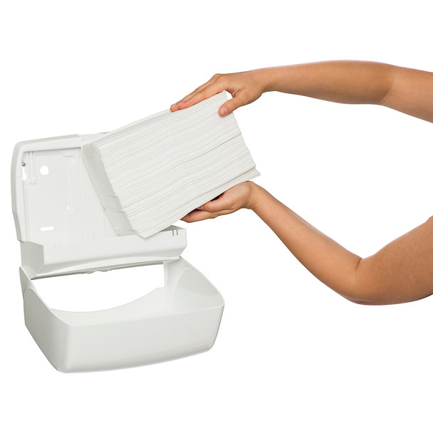 Hand Towel Dispenser Small White Kimberly Clark Aquarius Multifold