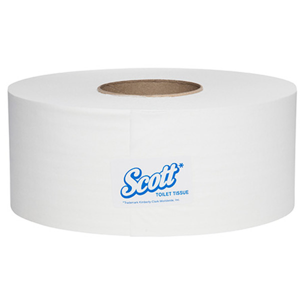 Scott Compact Jumbo Roll Toilet Tissue White 1 Ply 600m Box of 6