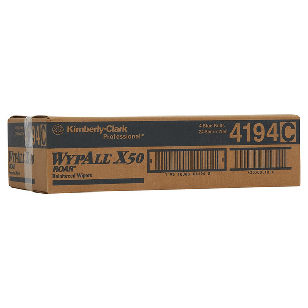 Roll Wiper Blue 70m Box of 4 WypAll X50 Small