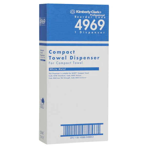 Kimberly Clark Compact Hand Towel Dispenser White Grey