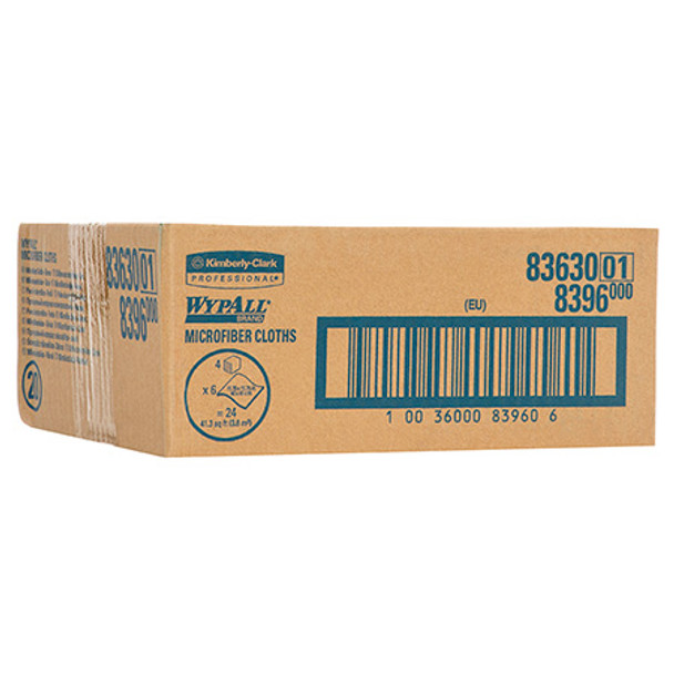 Green Microfibre Cloths 40cm x 40cm 6 Cloths Pack of 4 WypAll