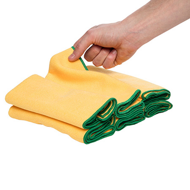 WypAll Microfibre Cloths 40cm x 40cm Yellow 4 Packs of 6 Cloths
