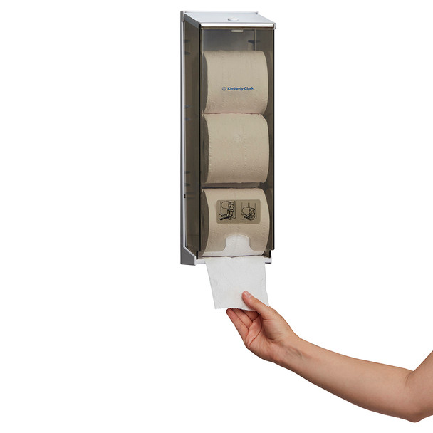 Dispenser Clear Kimberly Clark Triple Toilet Roll