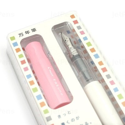 Pilot Kakuno BegreeN Fountain Pen Soft Pink Medium Nib White Barrel