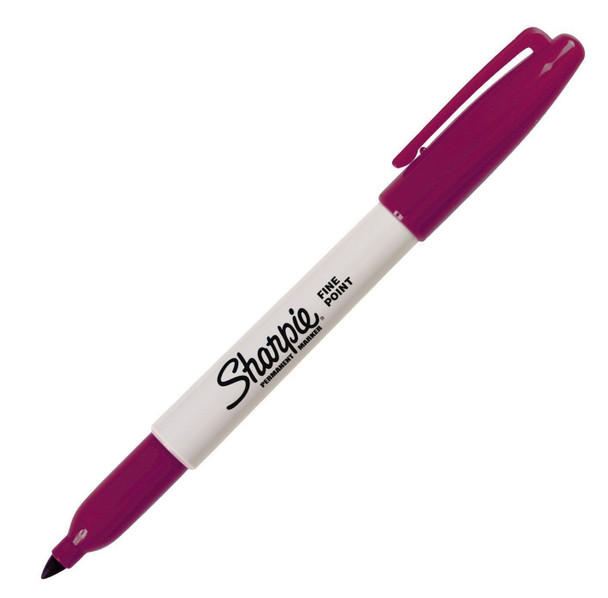 Sharpie Fine Point Permanent Marker Berry Pack of 12