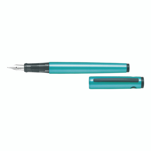 Pilot Fountain Pen Explorer Metallic Emerald Blue Barrel Medium Nib