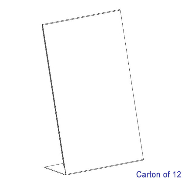 Blueprint 47601B Bulk A3 Portrait Carton of 12 Slanted Sign Holders | It's A Mega Thing