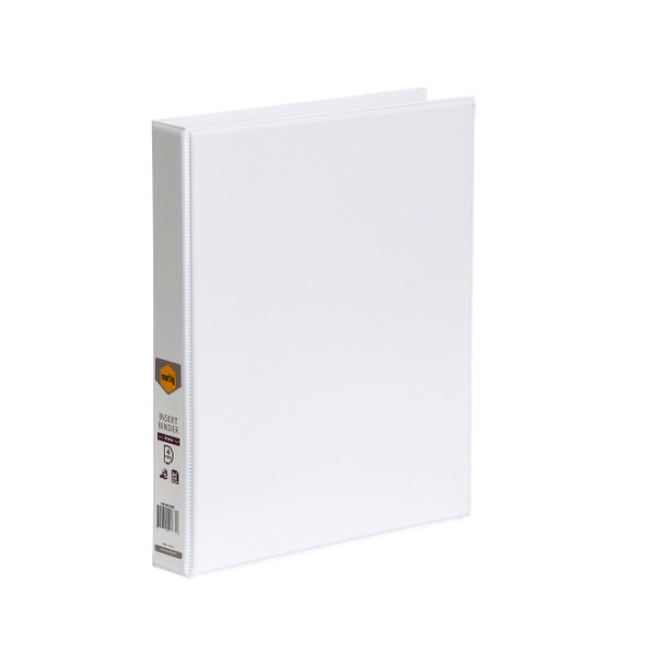 Marbig Clearview Insert Binder 25mm 4D A4 White