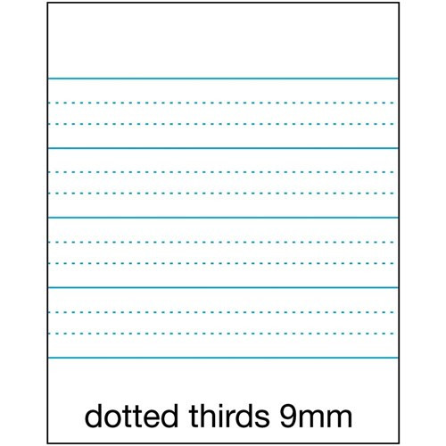 Olympic Exercise Book 64 Pages A4 9mm Dotted Thirds Ruled Pack of 20