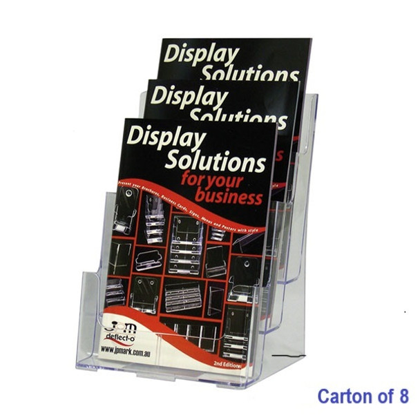 Bulk 3 Tier A4 Brochure Holders Carton of 8 Blueprint