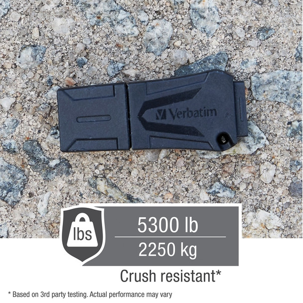 Verbatim #49330a Toughmax Usb 2.0 Drive - 16gb - verbatim sd card reader, verbatim usb charger, verbatim usb charger cable | It's A Mega Thing