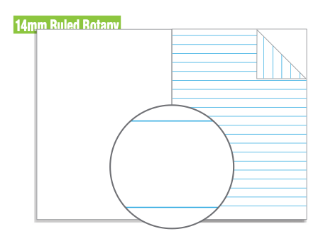 Olympic Botany Book 14mm Feint Ruled A4 64 Pages Pack of 20