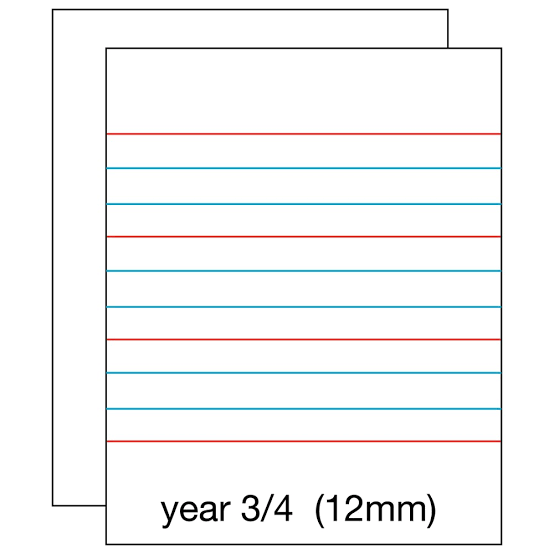 Olympic Botany Book Stapled A4 48 Pages QLD Year 3/4 Ruling Pack of 20