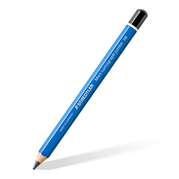 Staedtler 100J-HB Mars Lumograph Jumbo HB Pencils Box of 6