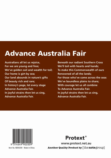 Protext Dark Brown Student Notebook 32 Page 6mm Double Ruled Pack of 20