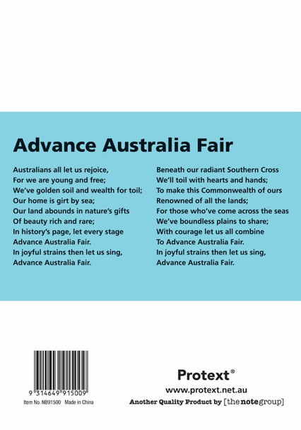 Protext Light Blue Student Notebook 64 Page 12mm Single Ruled and Plain Pack of 20