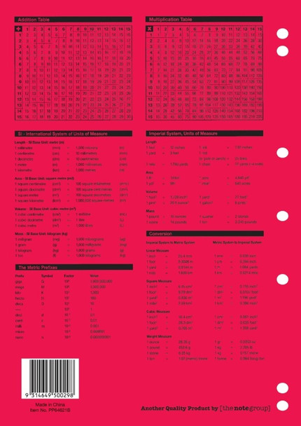 Protext Premium B4 Binder Book A4 128 Page 8mm Ruled Red Margin Pack of 10