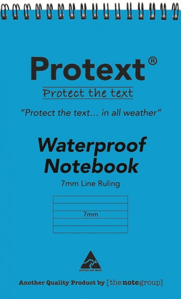 Protext Waterproof Notebook 150 x 100mm 50 Sheet 7mm Ruled Pack of 20