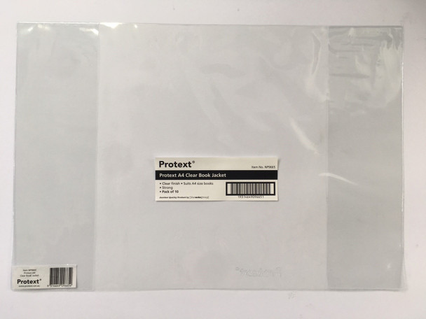 Protext Book Jacket A4 Clear Pack of 10