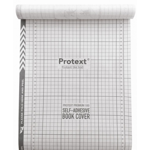 Protext Book Cover 50 Micron Everyday Self Adhesive 450mm x 15m Roll Clear