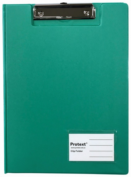 Protext Clip Folder A4 PP Aqua Pack of 6