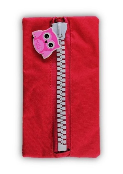 Protext Character Pencil Case 235 x 120mm Magenta Owl Pack of 10