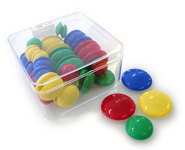 Visionchart VA0018 Standard Whiteboard Magnets Assorted Pack 48 | It's A Mega Thing