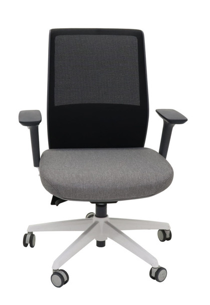 Rapidline Move Mesh Medium Back Chair Black Light Grey