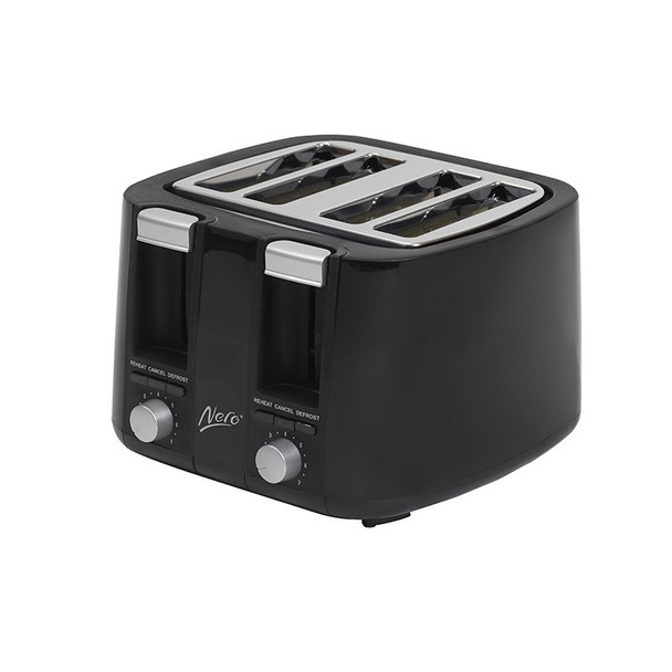 Nero 4 Slice Toaster Black