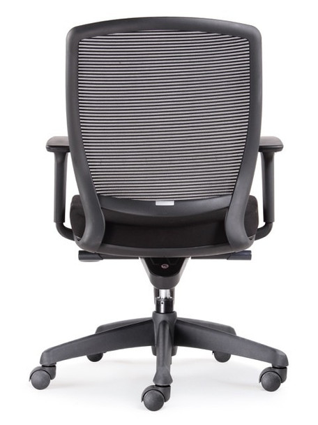 Rapidline Medium Mesh Back Hartley Task Chair Black Fabric