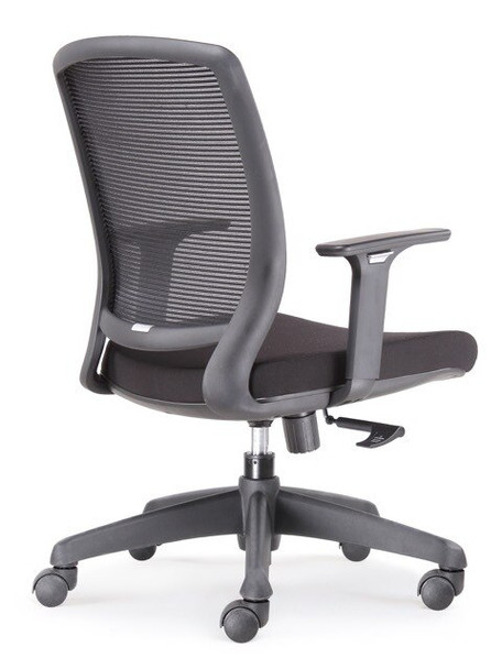 Rapidline Hartley Task Medium Mesh Back Chair Black Fabric