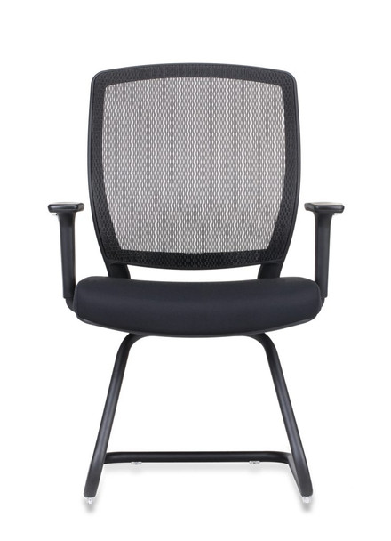 Rapidline Medium Mesh Back Hartley Visitor Chair Black Fabric